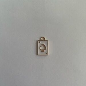 Gold Playing Card Pendant Necklace